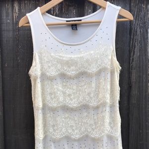 Style & Co Ivory Lace top!